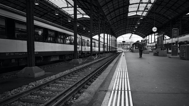 B&W Train Station